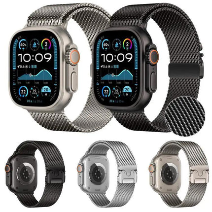XDfind Milanese Steel Mesh Band for Apple Watch 38-49mm