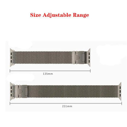 XDfind Milanese Steel Mesh Band for Apple Watch 38-49mm