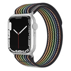 For Apple Watch 46mm / 49mm / 45mm / 44mm / Black Rainbow