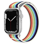 For Apple Watch 46mm / 49mm / 45mm / 44mm / White Rainbow