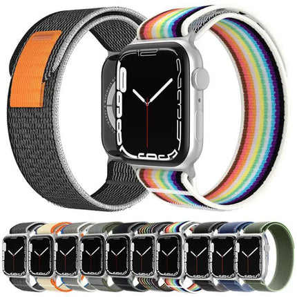 xDfind Adjustable Nylon Loop Band For Apple Watch 38-49mm