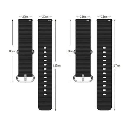 Silicone Watch Band xDfind Ocean Solid Color 20mm/22mm