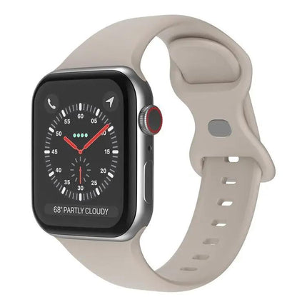 Xdfind Silicone Butterfly Buckle Watch Band For Apple Watch