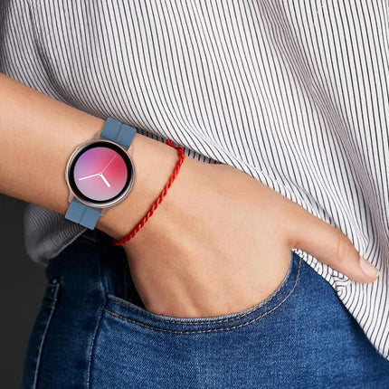 XDfind Silicone Watch Band Black Folding Buckle 20/22mm