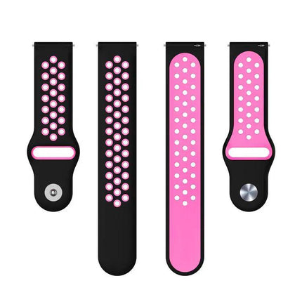 Xdfind Two Color Silicone Watch Band Adjustable 20mm 22mm