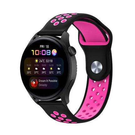 Xdfind Two Color Silicone Watch Band Adjustable 20mm 22mm