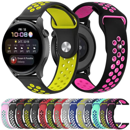 Xdfind Two Color Silicone Watch Band Adjustable 20mm 22mm