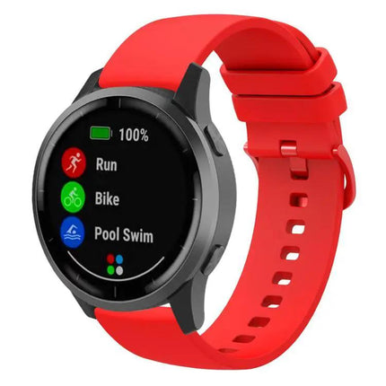 XDfind Silicone Watch Band 20mm, 22mm Flat Pure Color