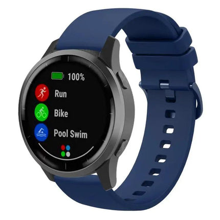 XDfind Silicone Watch Band 20mm, 22mm Flat Pure Color