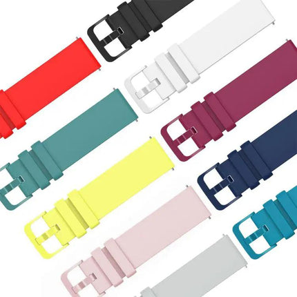 XDfind Silicone Watch Band 20mm, 22mm Flat Pure Color