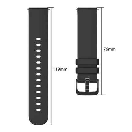 XDfind Silicone Watch Band 20mm, 22mm Flat Pure Color