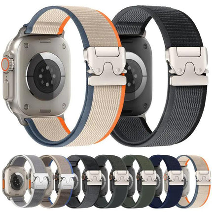 Xdfind Apple Watch Nylon Band Titanium Buckle 40-49mm