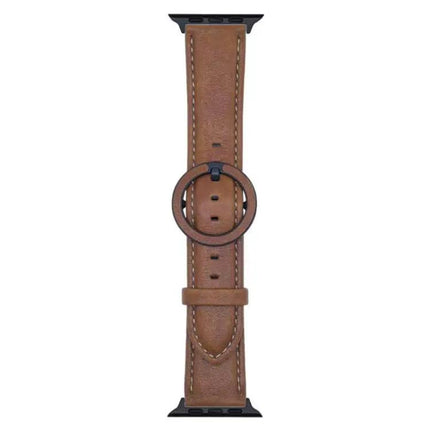 XDfind Leather Watch Band For Apple Watch 38-49mm Brown