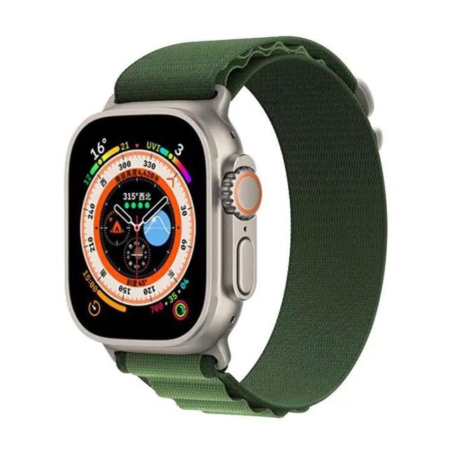 Adjustable Nylon Loop Watch Band For Apple Watch 38–49mm | Syndmart