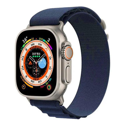 Adjustable Nylon Loop Watch Band For Apple Watch 38–49mm