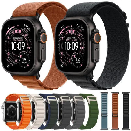 Adjustable Nylon Loop Watch Band For Apple Watch 38–49mm | Syndmart
