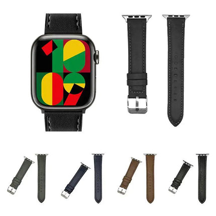 Xdfind Crazy Horse Leather Watch Band For Apple Watch