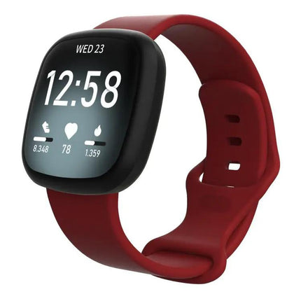 Fitbit Versa 4/Versa 3/Sense 2/Sense Silicone Watch Band S