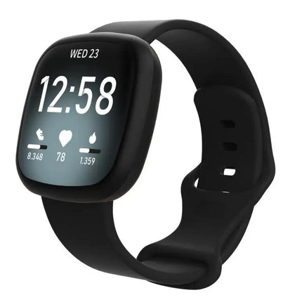 Silicone Watch Band Compatible With Fitbit Versa 4/3/Sense