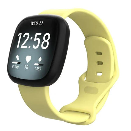 Silicone Watch Band Compatible With Fitbit Versa 4/3/Sense