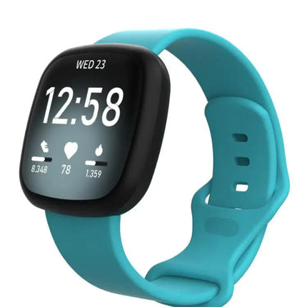 Silicone Watch Band Compatible With Fitbit Versa 4/3/Sense