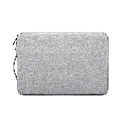 Waterproof Felt Protective Carrying Case for 15.6 Inch Laptops - gray water-resistant polyester sleeve with handle