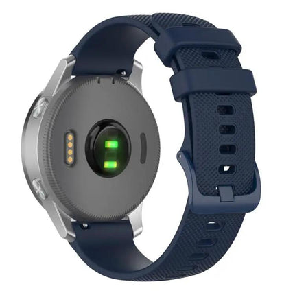 xDfind Silicone Watch Band 18mm 20mm Plaid Solid For Garmin