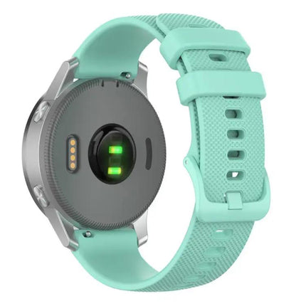 xDfind Silicone Watch Band 18mm 20mm Plaid Solid For Garmin