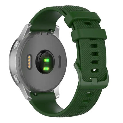 22mm Silicone Watch Band Xdfind Plaid Solid Color Forerunner