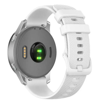 xDfind Silicone Watch Band 18mm 20mm Plaid Solid For Garmin
