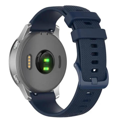xDfind Silicone Watch Band 18mm 20mm Plaid Solid For Garmin