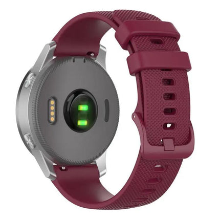 xDfind Silicone Watch Band 18mm 20mm Plaid Solid For Garmin