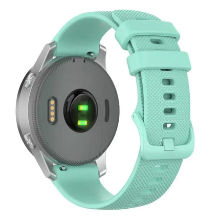 xDfind Silicone Watch Band 18mm 20mm Plaid Solid For Garmin