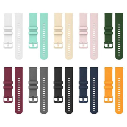 xDfind Silicone Watch Band 18mm 20mm Plaid Solid For Garmin