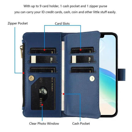 Leather Phone Case With Card Wallet For Daily Organization
