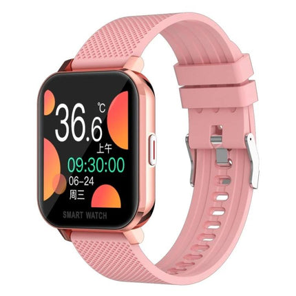 Smart Watch for Everyday Health and Activity Tracking - pink smartwatch showing heart rate, steps, call alerts and activity reminders