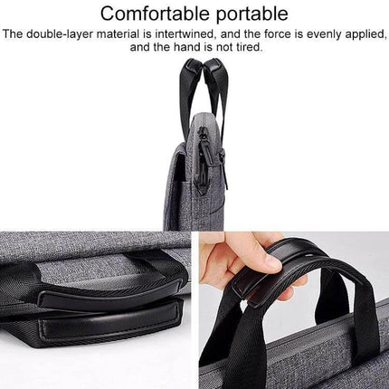 Handheld Nylon Laptop Carrying Case for Up to 15.6-Inch Devices showing comfortable double-layer handle and padded grip for easy portable commuting