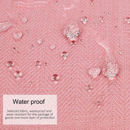 Handheld Nylon Laptop Carrying Case for Up to 15.6-Inch Devices showing waterproof pink nylon fabric with water droplets