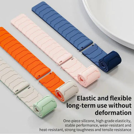 Xdfind Magnetic Silicone Watch Band For Huawei GT5 GT4 22mm