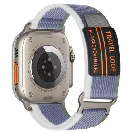 Xdfind Nylon Braided Double Section Watch Band Metal Buckle