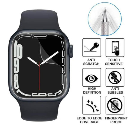 5-Pack Hydrogel Full-Cover Screen Protector for Apple Watch