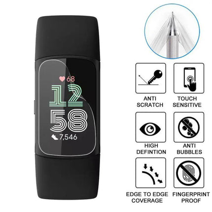 5-Pack xDfind Hydrogel Full-Cover Screen Protector Fitbit