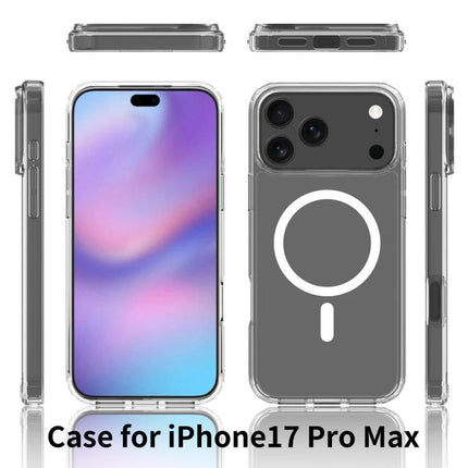 iPhone Case Slim Everyday Protection clear MagSafe-compatible TPU PC slim profile for iPhone 17 Pro Max, everyday scratch and dirt guard