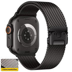 For Apple Watch 46mm / 49mm / 45mm / 44mm Think Mesh / Black