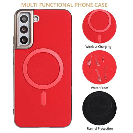 Essential Case for Everyday Samsung Phone Protection slim red wireless-charging waterproof full-body case