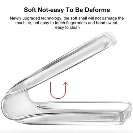 iPhone Protective Case For Daily Life Use - clear flexible TPU slim cover showing bendable shock-resistant design and precise cutouts