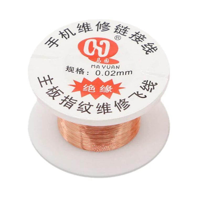 Bare Copper Soldering Wire For BGA PCB Repairs 0.01mm precision micro soldering bare copper spool for smartphone motherboards and high-density PCBs
