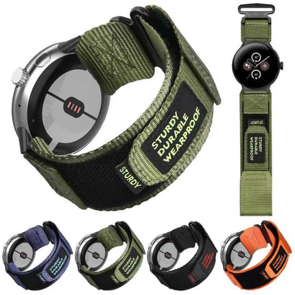 Nylon Quick-Release Hook-and-Loop Watch Band 41/45mm