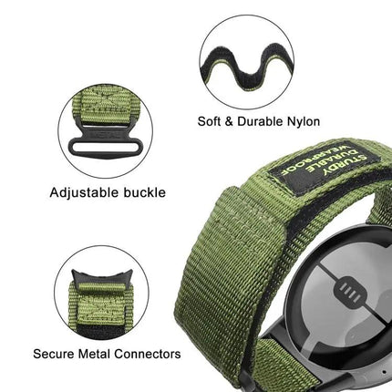 Nylon Quick-Release Hook-and-Loop Watch Band 41/45mm