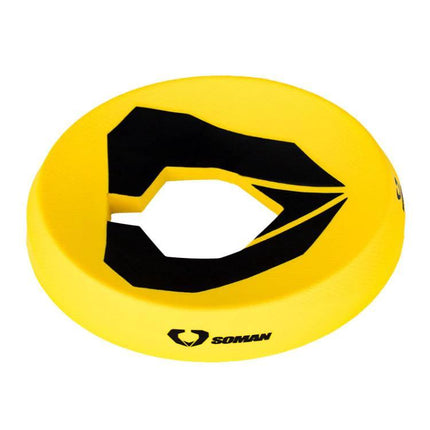 SOMAN Motorcycle Helmet Anti Slip Storage Pad for Safe Airing - yellow donut pad stabilizer for airing and maintenance
